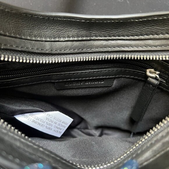 Lucky Brand Nidi Black Leather Crossbody Bag - Picture 7 of 9